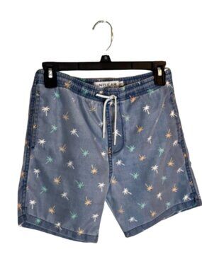 Ingear Boys Palm Tree Drawstring Shorts Light Blue Size 12-14